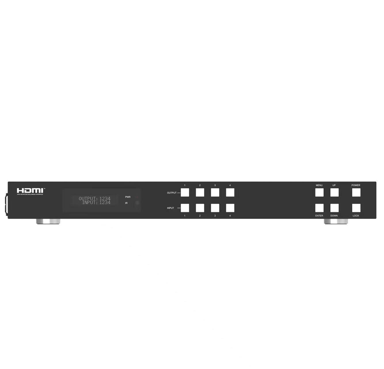 4k 60hz hdbaset matrix extender hdmi2.0 4x4 with ir uncompressed signal