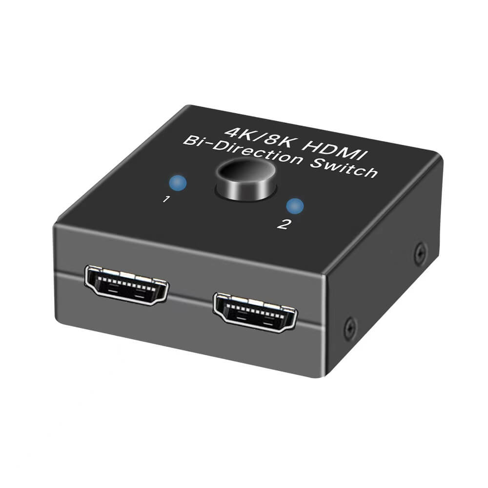 8k4k bidirection hdmi switch splitter 2 input 1 output or 1 in 2 out