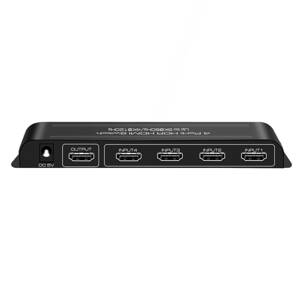 hdmi 2.1 8k60hz hdr hdmi switch 4 ways input 1 output with remote (复制)