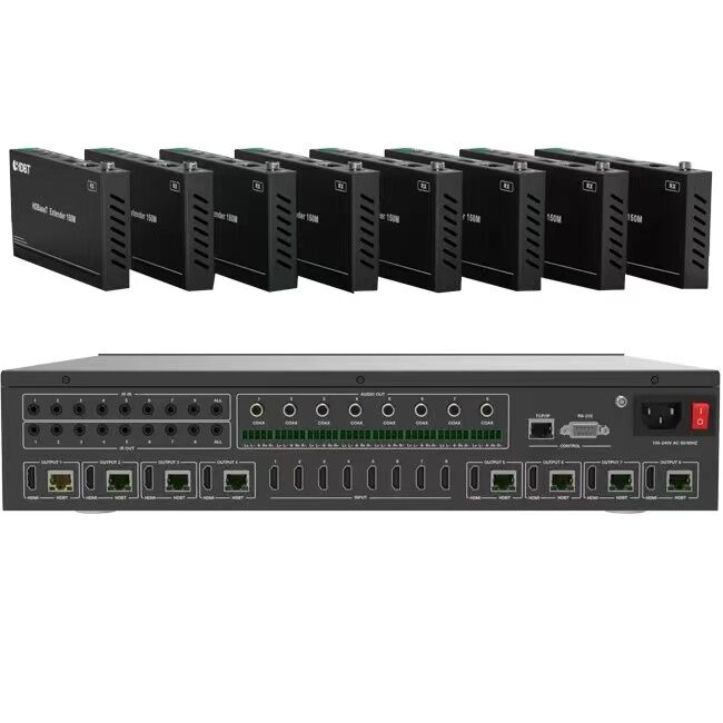 4k 60hz hdbaset matrix extender hdmi2.0 8x8 with ir uncompressed signal