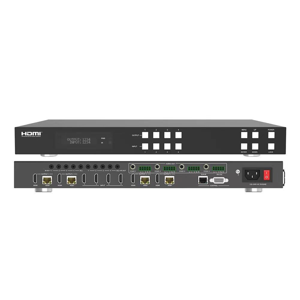 4k 60hz hdbaset matrix extender hdmi2.0 4x4 with ir uncompressed signal