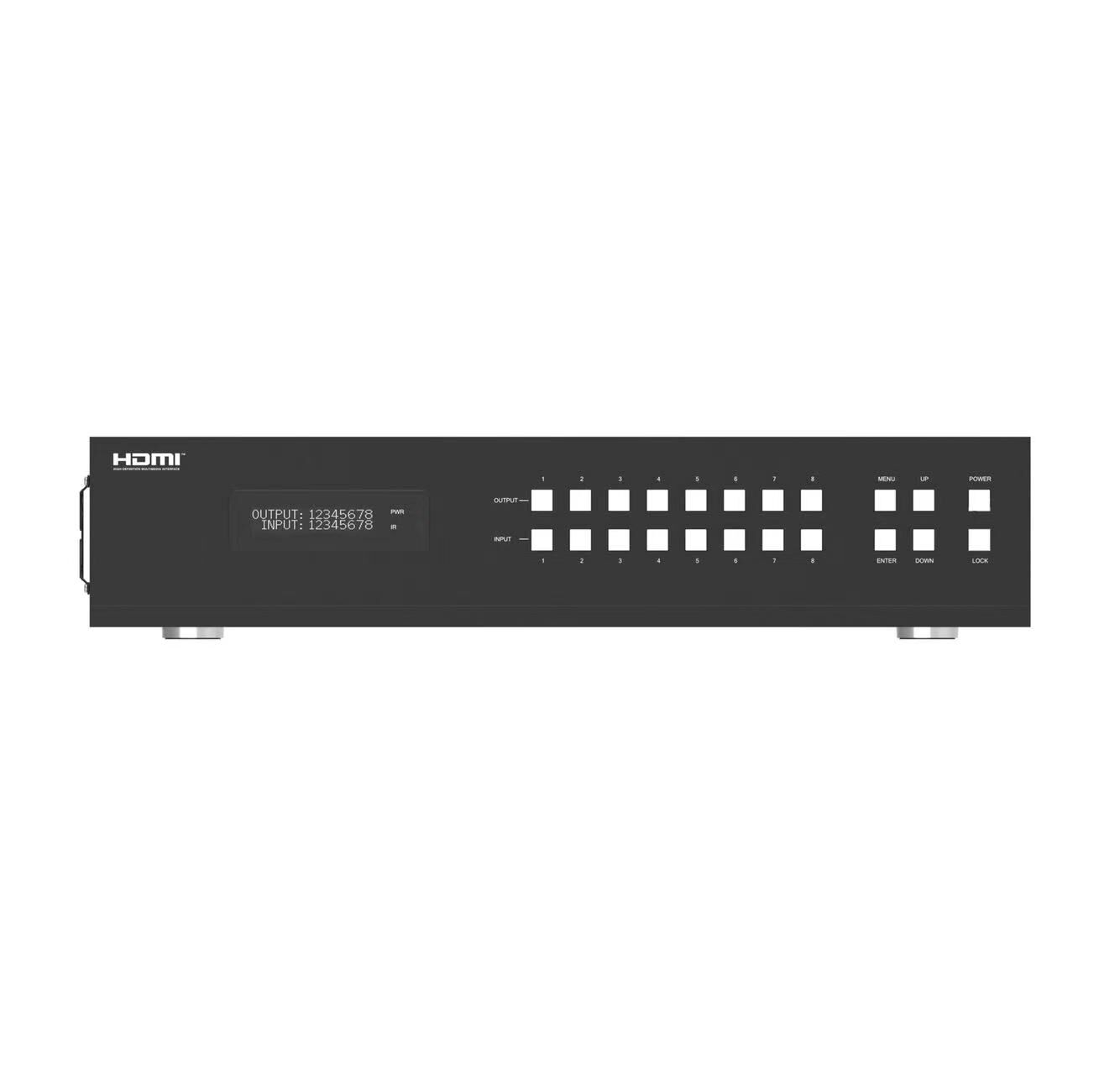 4k 60hz hdbaset matrix extender hdmi2.0 8x8 with ir uncompressed signal