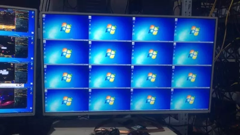 1080p 16x1 quad/pip/pop multiviewer seamless video switcher