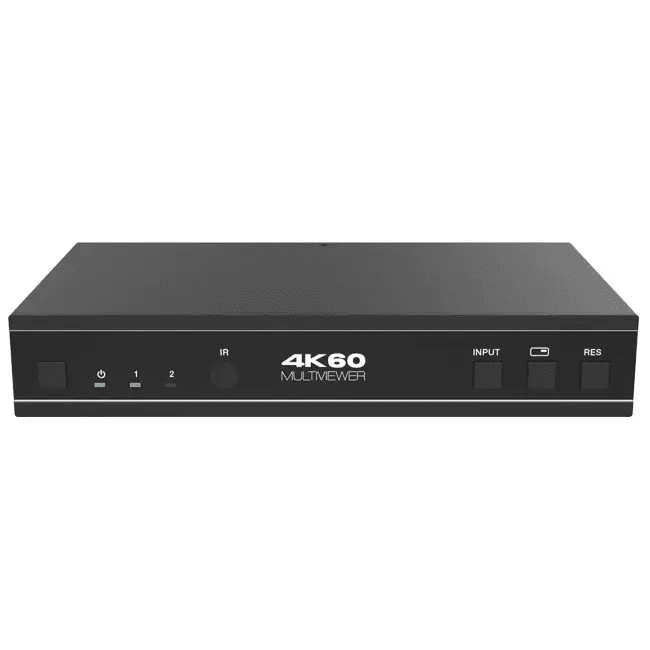 2023 new 2x1 4k60 uhd quad/pip/pop multiviewer seamless video switcher