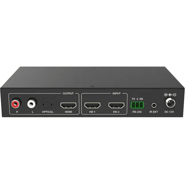 2023 new 2x1 4k60 uhd quad/pip/pop multiviewer seamless video switcher
