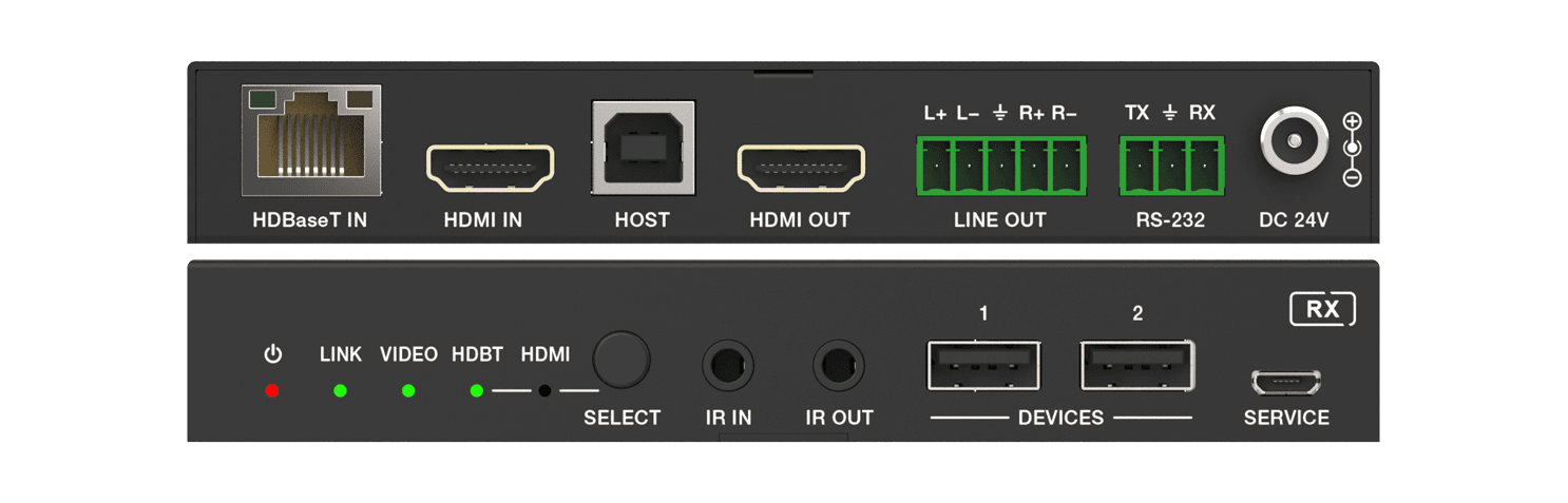 2023 5x2 seamless presentation switcher+multiviewer with dp,usb c,hdbt