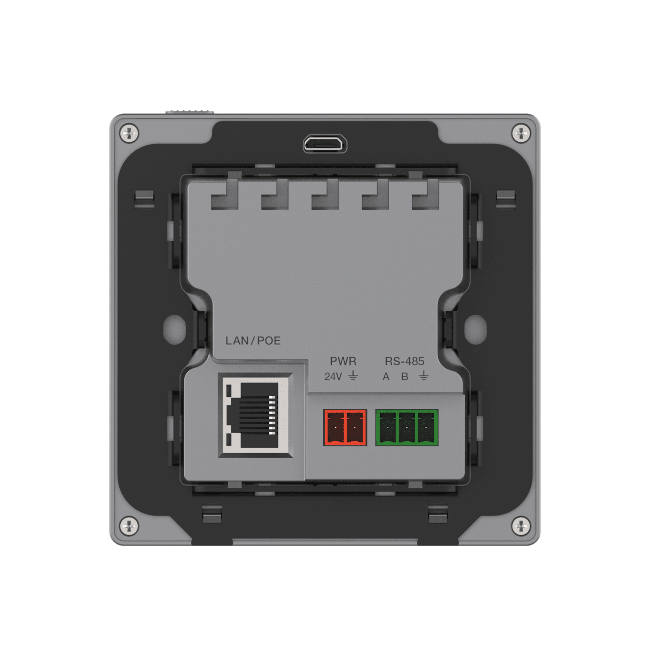 touch wallplate based control panel for centrol room control system