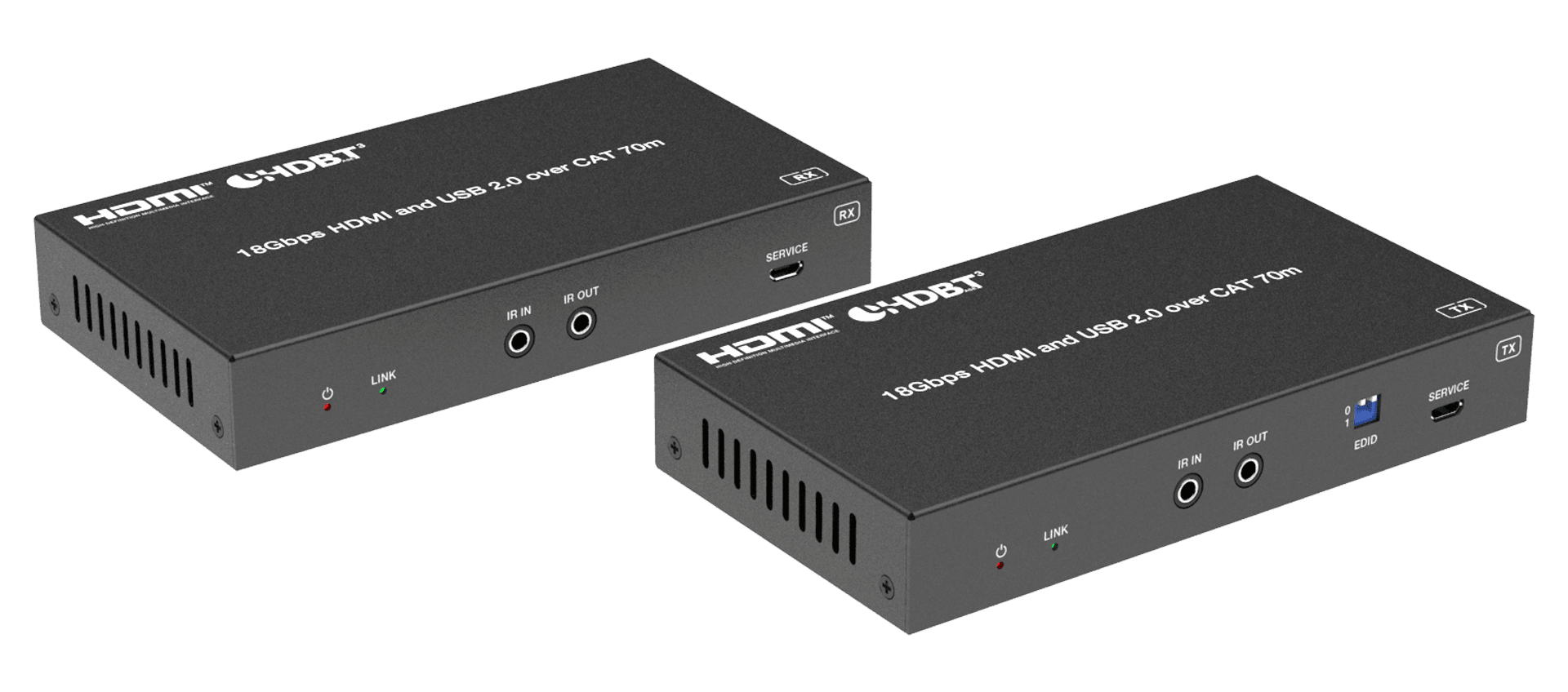 4k@60hz 4:4:4 hdbaset 3.0 kvm extender over a single cat6/6a cable