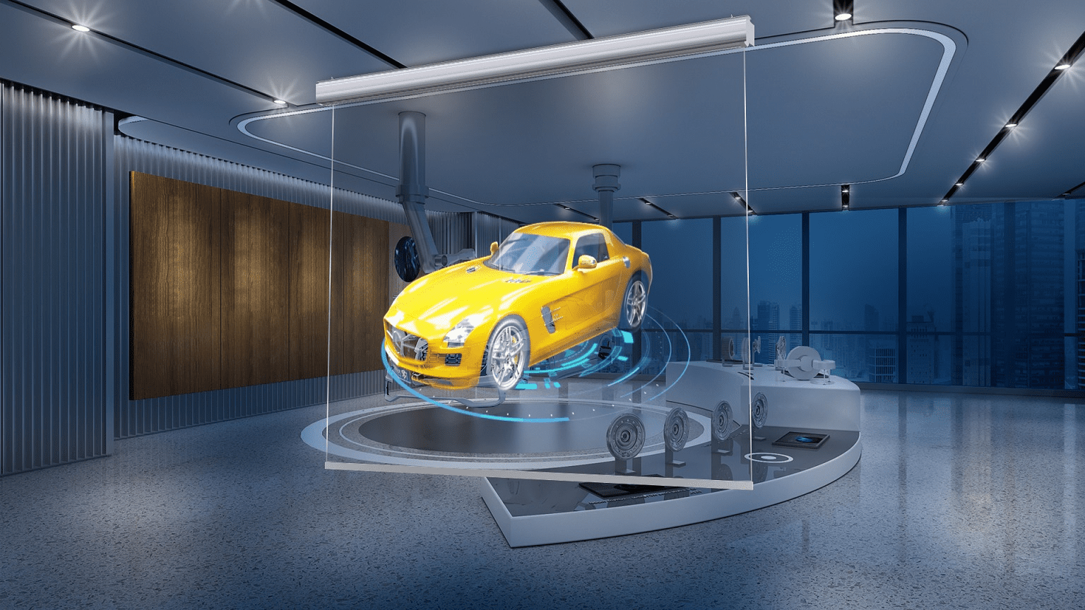 transparent projection display system