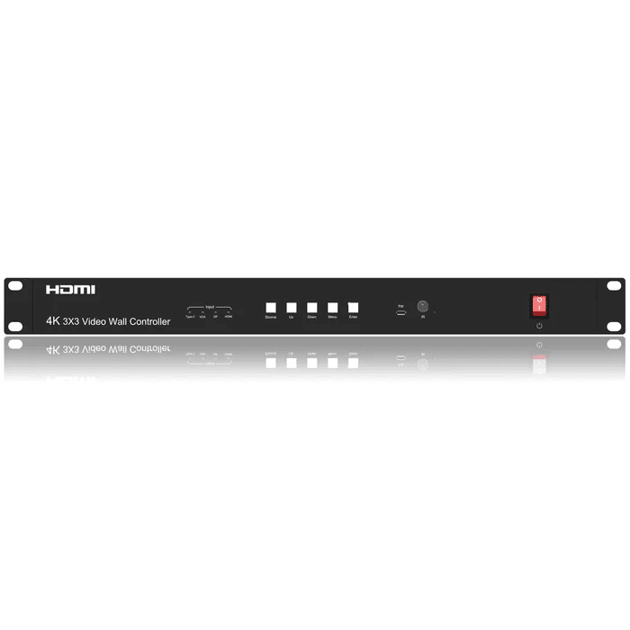 cascade 4k30hz 3x3 video wall controller with usb c input,10x10 videowall