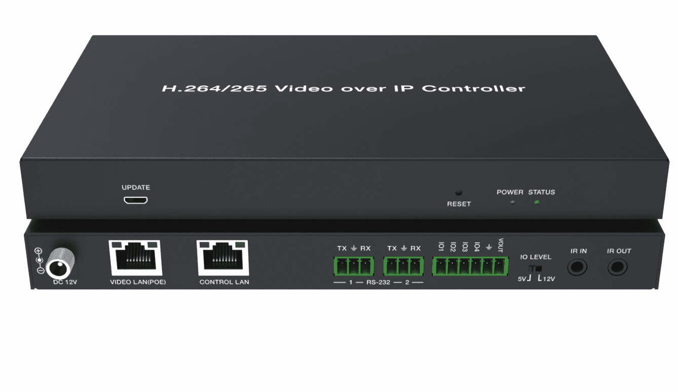 h.265 av over ip 4k60 hdmi over ip matrix switch transceiver