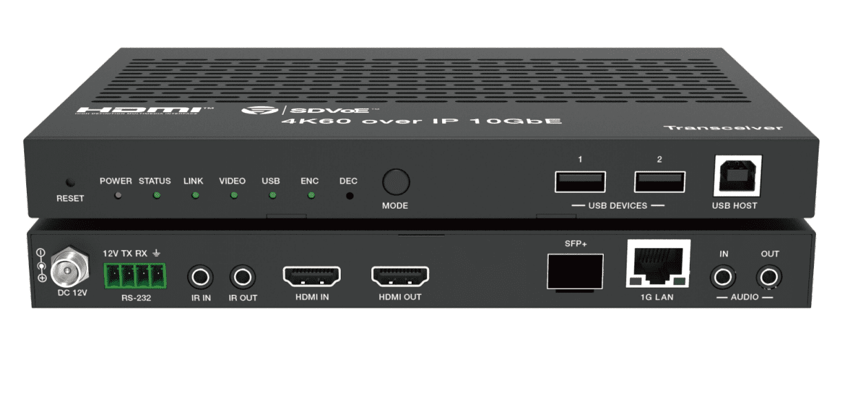 sdvoe hdmi 10g transceiver encoder decoder & fiber