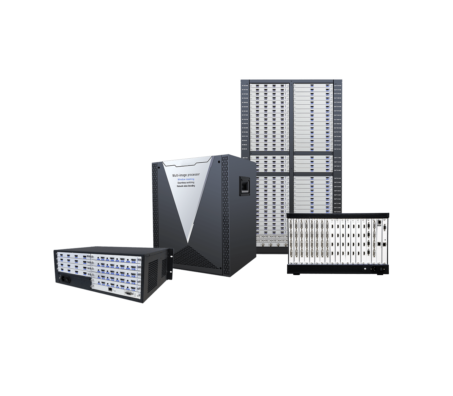 4k 8k led video wall splicing processor seamless switching 8 layers 3u 24u