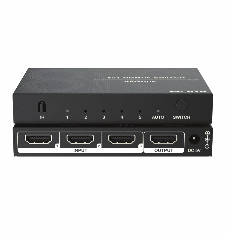 hdmi 2.1 48gbps 8k60hz hdr hdmi switch 3x1 5x1 with remote controller,cec,power supply
