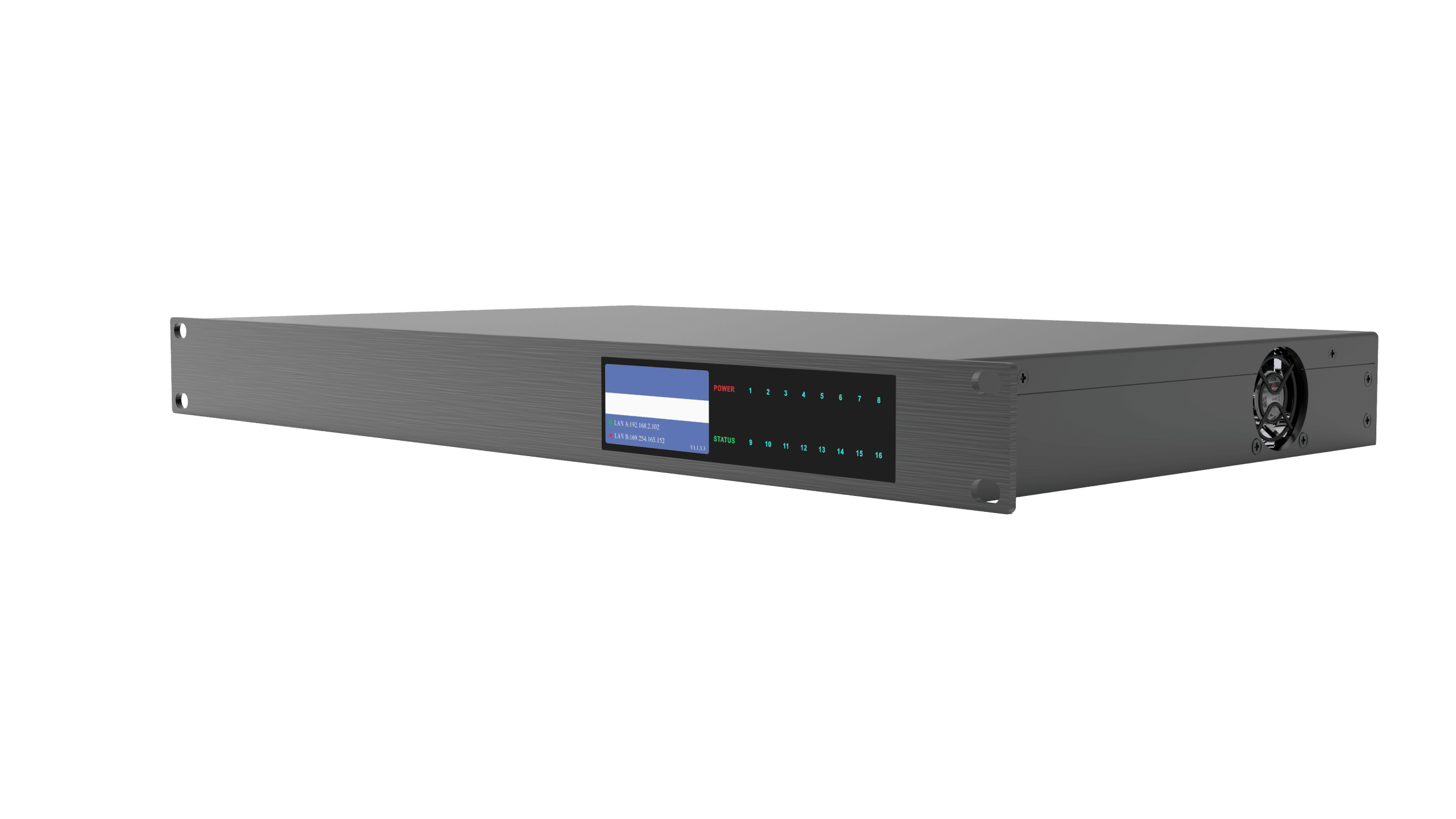 64 in 64 out dante channel digital audio processor for extra large conference room 1u rack,16 balanced line