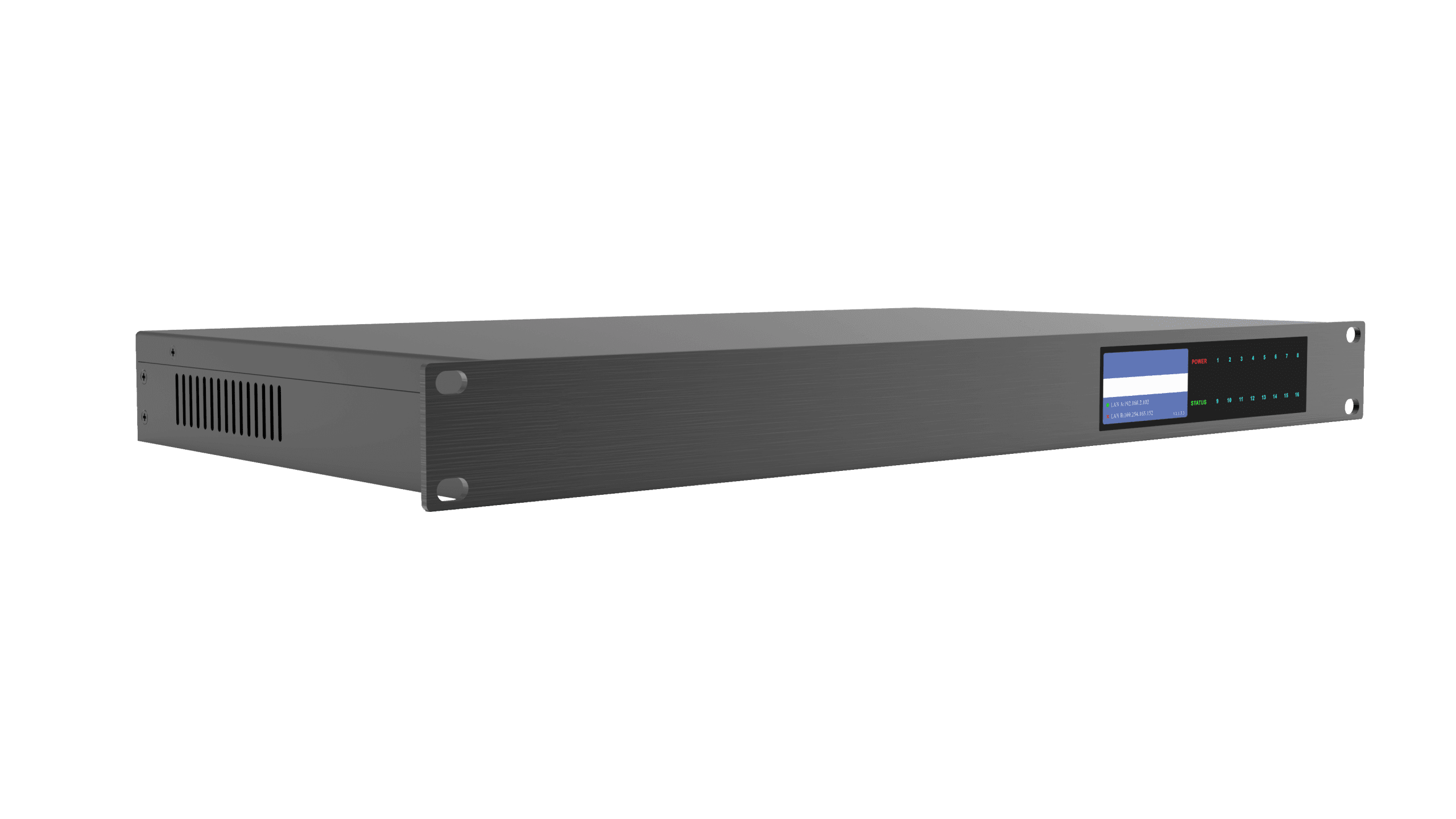 64 in 64 out dante channel digital audio processor for extra large conference room 1u rack,16 balanced line