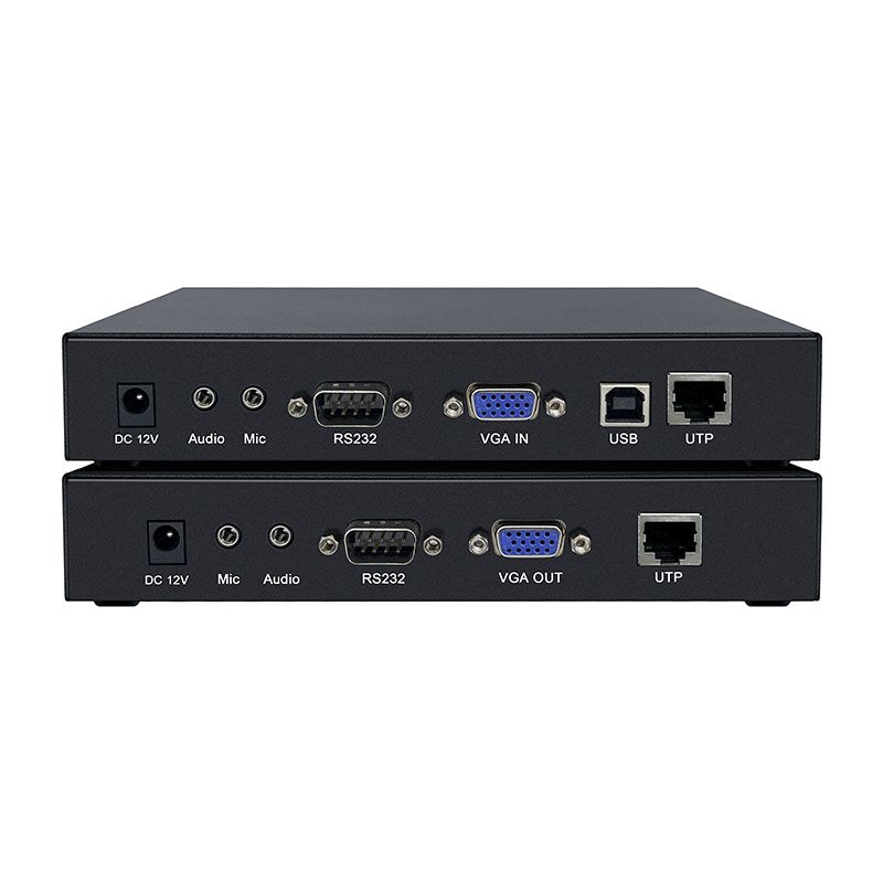 professional 1080p vga kvm extender usb 2.0 over cat6 up to 150meter,with audio, rs232