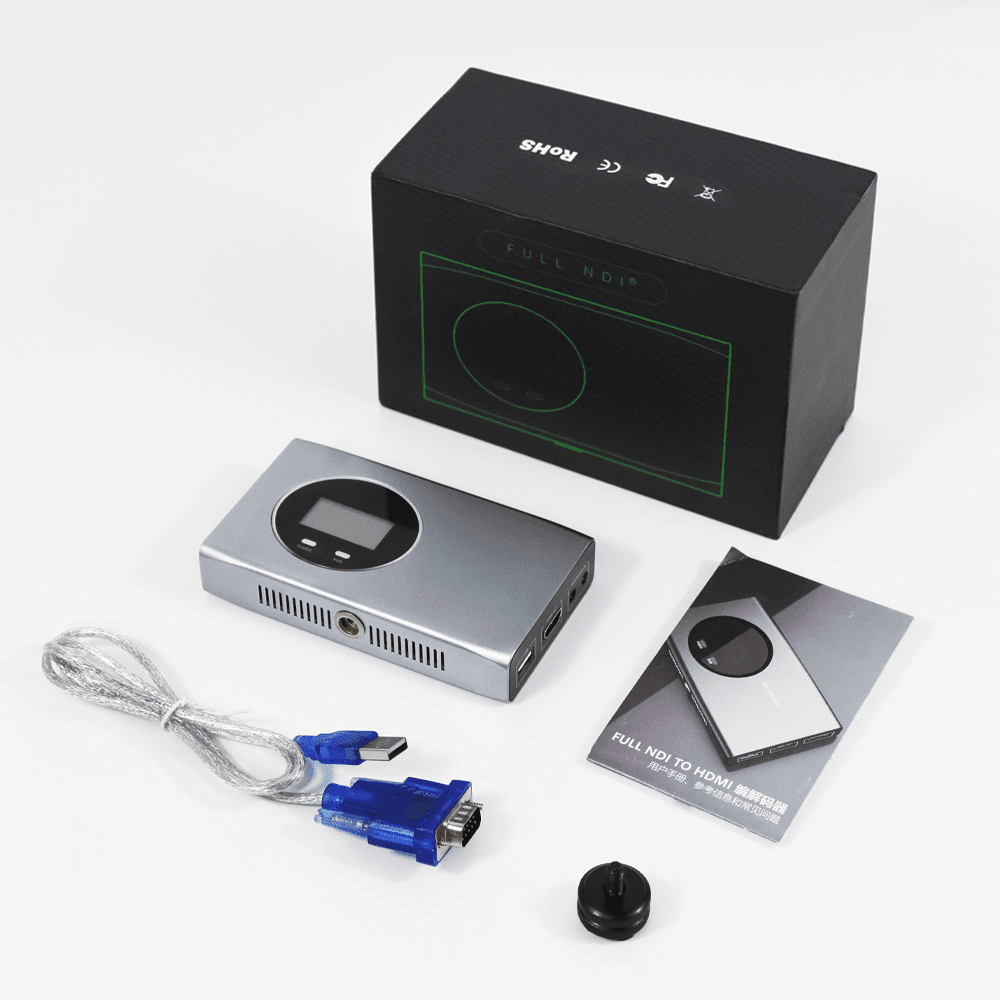 4k 1080p full hd hdmi to ndi encoder, ndi to hdmi decoder support poe tally ptz control