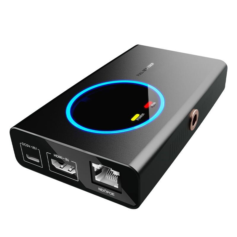 4k 1080p full hd hdmi to ndi encoder, ndi to hdmi decoder support poe tally ptz control