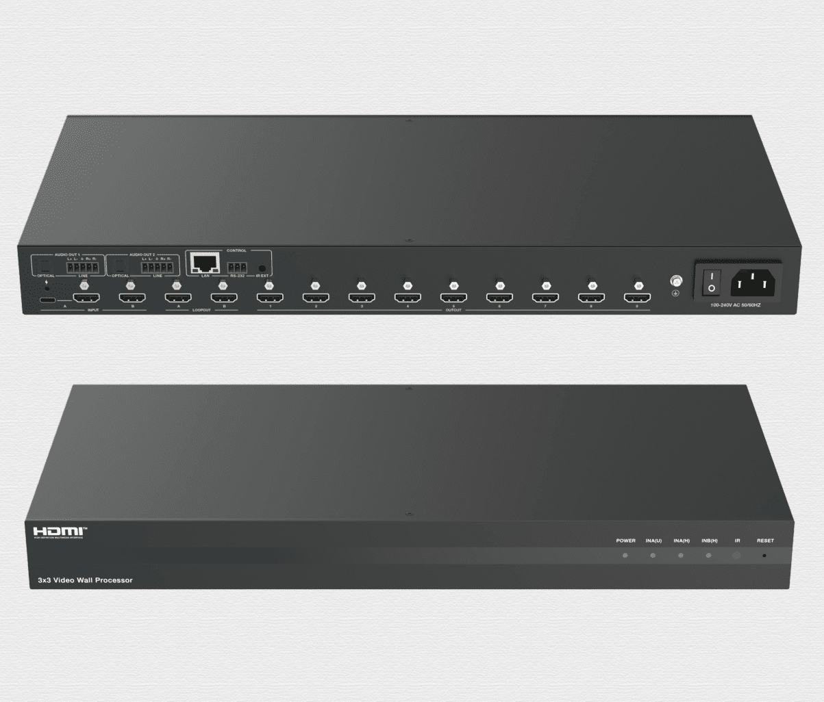 4k60hz hdmi 2.0 2x2,2x4,2x9,2x11 hdmi ultra hd video wall processor