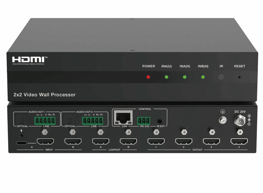 4k60hz hdmi 2.0 2x2,2x4,2x9,2x11 hdmi ultra hd video wall processor