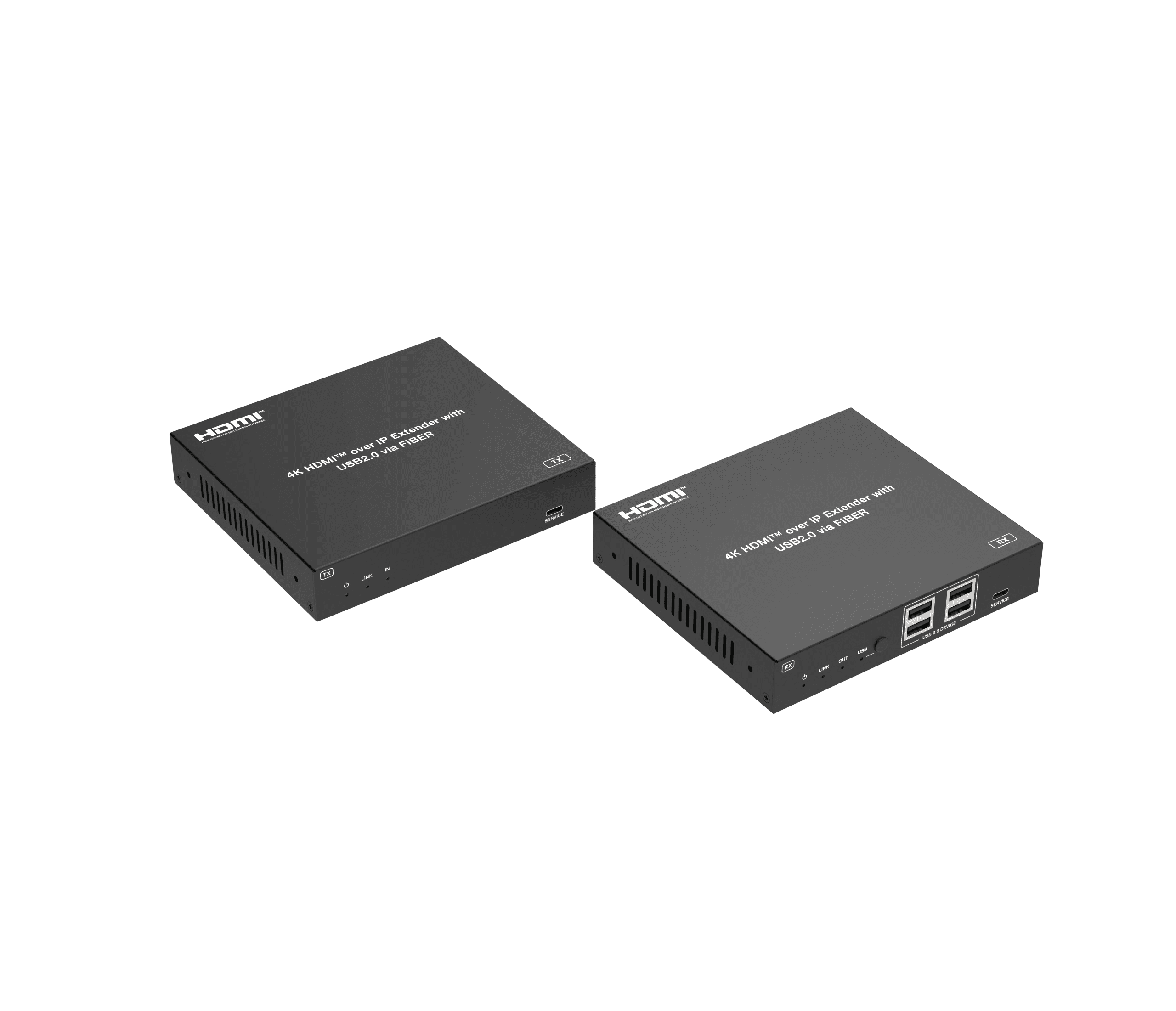 new hdmi 2.0 fiber extender 4k@60hz sfp lc 10km 40km,support 4*usb 2.0 on rx end,one to many