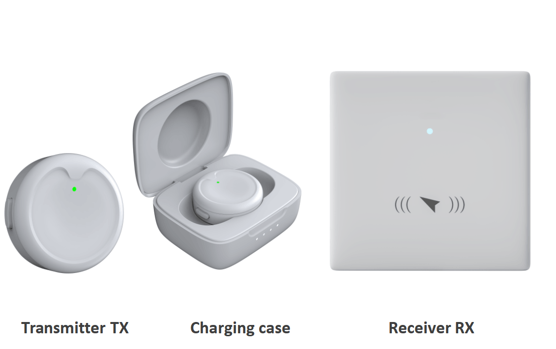 wireless microphone with transmitter, receiver, dsp processor,active speaker for teachers ,charging case